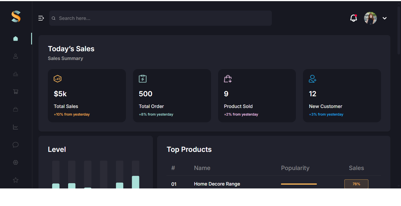 Admin Dashboard View 5